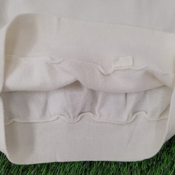 Vintage 90s Family Sports Sweatshirt Womens M 19x19 Boxy White - Picture 9 of 11